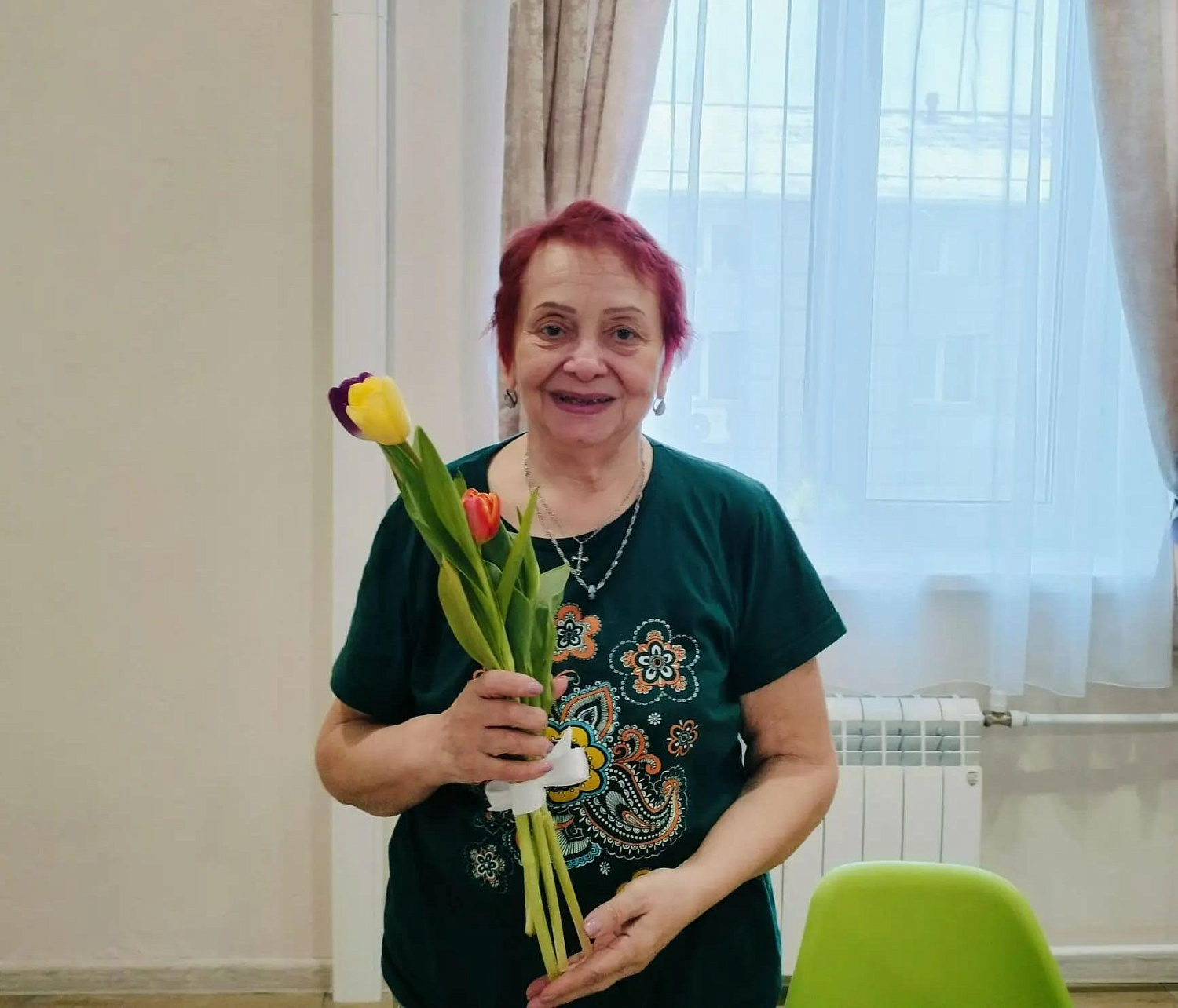 С 8 марта поздравили женщин в пансионате Рада на ул. Б. Щукина (корпус "СОДЕЙСТВИЕ")